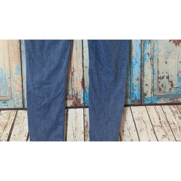 H&M Divided Womens Size 4 Blue Distressed Mid Rise Skinny Denim Jeans - Picture 7 of 9